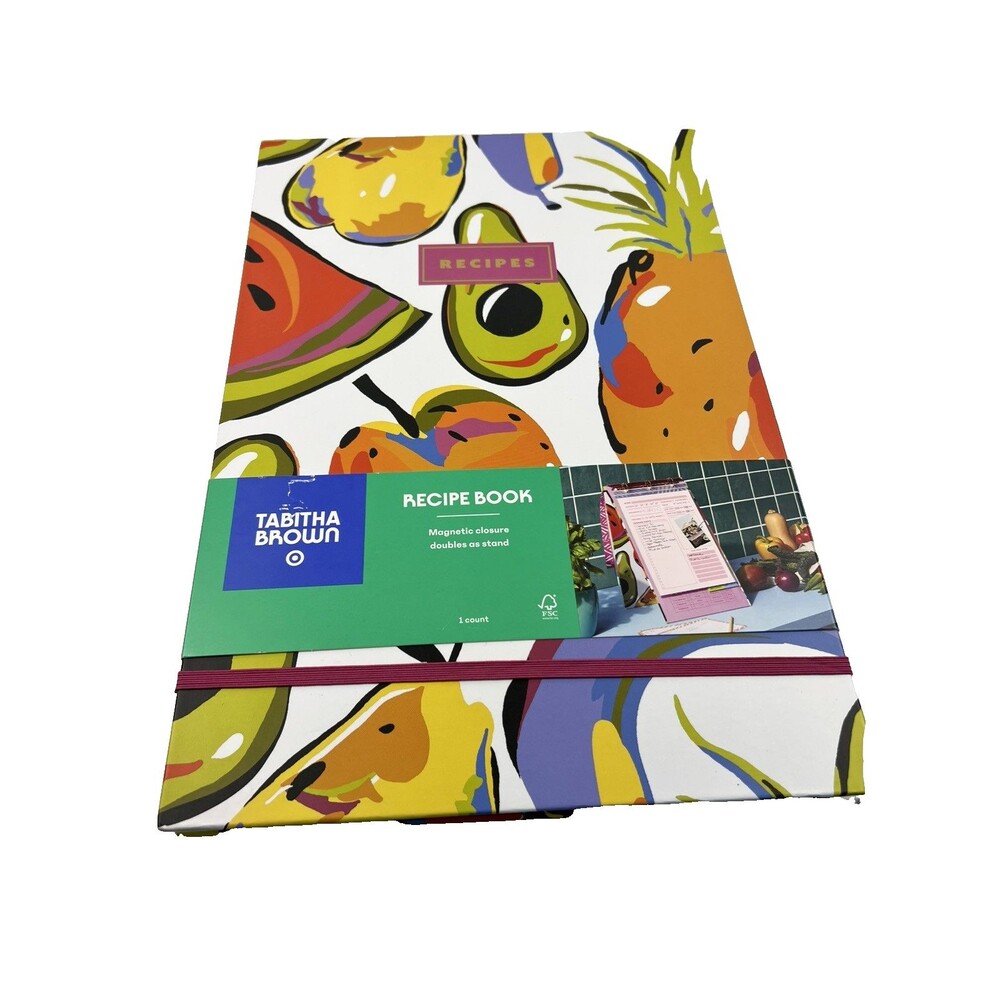 Tabitha Brown Recipe Binder With Note Cards, Stickers & Dividers NEW